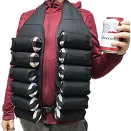 LIVANS Beer Bandolier Holder 12-Pack Drink Vest Beer Can Soda Belt Holster Beverage Holder Insulate 