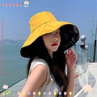 CLEVER Bucket Hat Outdoor Sunscreen Anti-UV Panama Hat Foldable Sun Hat