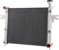 ALLOYWORKS 3 Row All Aluminum Radiator Fit For 2005-2010 Jeep Commander Grand Cherokee 3L 3.7 4.7 6.