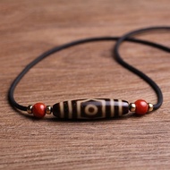 Tibet Two-eyed necklace-eyed Dzi bead necklace pendant Tibetan Two-eyed Three-eyed Dzi necklace pend