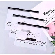 KOREAN STYLE PENCIL CASE WITH CHICK MOTIF TRANSPARENT BOX K1112