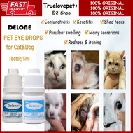 Delone Eye Drop for Cat&amp;Dog Ubat Titis Mata Kucing 5 ml Cat Eye Drop Sakit Mata Eye Infection