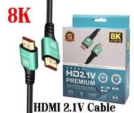 1.8M/10M/20M HDMI 2.1 Cable 8K High Speed 60Hz 48Gbps HDMI Splitter Cables eARC HDR10+ Video Cable for TV Mac Gaming PC Sound bar Laptop PC
