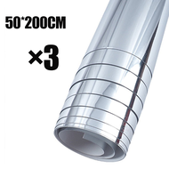 50x200cm กระจกแผ่น กระจกพลาสติก สำหรับติดผนัง มีกาวในตัวสติ๊กเกอร์ติดกระจกห้องน กระจก กระจกเต็มตัว ก