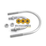 KLEM U-BOLT 3/8 - CLAMP U-BOLT UKURAN LENGKAP