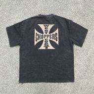 West Coast Choppers West Coast Printed Pure Cotton Short-Sleeved All-Match Trendy Men Women Tops