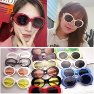 Retro Clout Goggles Unisex Sunglasses Rapper Oval Shades Grunge Glasses Summer Beach