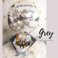 Bouquet Chocolate Gift Grey delivery Kuala Terengganu, Marang and Gong Badak only