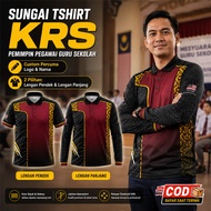 SUNGAI POLO TSHIRT KRS PEMIMPIN PEGAWAI GURU SEKOLAH SUBLIMATION, Custom Percuma Logo & Nama COD