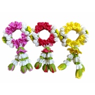 迷你花圈 许愿还愿花圈 泰国制造 四面佛 爱凯 古曼童 古曼丽 泰国佛 泰国塑花圈   塑料  / Thailand praying product