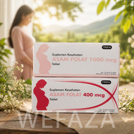 TRIFA Asam Folat 400mcg & 1000mcg BOX Isi 10 Strip Pelancar Hamil