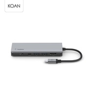ฮับมัลติมีเดีย Belkin USB-C Multimedia Hub 7 in 1 Pass 100W - Gray