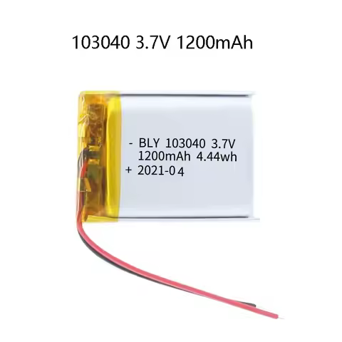 103040 3.7V 1200mAh Polymer Lithium Rechargeable Battery for GPS navigator MP5 Bluetooth Headset PS4
