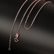 Rare Rose Gold 925 Silver Chains for Women Ultra Thin Cross Chains Necklaces