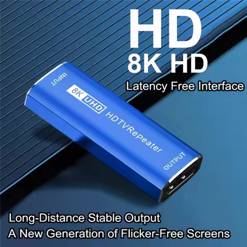 8K HDMI-Compatible Repeater Signal Amplifier Repeater Signal Booster Extender CEC/HDR 30M 4K 60Hz Vi