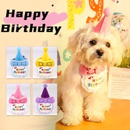 8 ️ ⃣ Pet Cat Dog Birthday Party Decoration Dress Up Bib Photo Props Scarf Hat Bib Photo Props 25.11