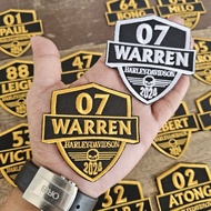 Harley Davidson [Custom] Embroidery Name Patches.
