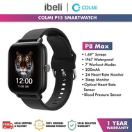 COLMI P8 Max 1.69-inch Smart Watch Full Touch Heart Rate Fitness Tracker IP67 Waterproof Smart Watch