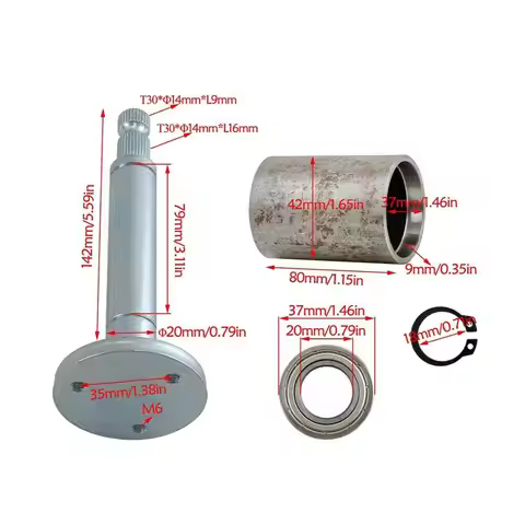 Go Kart Golf Cart ATV 6 Bolt Steering Wheel Part Holder Adapter Bearing 6904Z