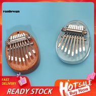 <rainbrown> Kalimba 8 Keys Easy to Carry Acrylic Cartoon Shape Thumb Finger Piano for Starter