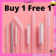 3size Straw Brush Nylon Cleaning Tube Stainless Steel Multi-purpose Baby Guide Water Bottle Drink Be