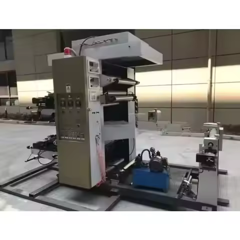 YG Customized Flexographic Printing Machine Shopping Bag Flexo Plate Poly Printing Machine On Kraft