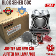 BLOK SEHER SET 50C MOTOR YAMAHA JUPITER MX NEW 135 / MX OLD KUALITAS ORISINIL YGP ASLI PISTON RING