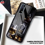 HP HS37 Case Realme 7 - 7 Pro Softcase Glass Kaca - Hardcase 2D Glossy - Protective Phone Case Lates