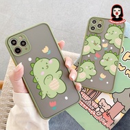 HYBRID PRINTING DINO case iphone 4G 6 7 8 plus x xr xs max 11 12 pro max vivo Y19 y21s y33s y21 2021