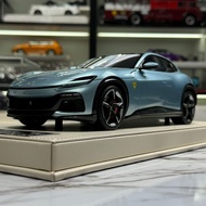 [Ready Stock] AT Model 1: 18 Ferrari Purosangue V12 FUV Simulation Resin Car Model Collection Brand 