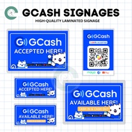 Laminated | Gcash Signage l Cash in - Cash out | Gcash Available