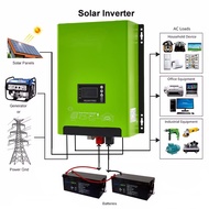 New & Original 3000watt 5000 Watt 4kw 7kw Pure Sine Wave Hybrid Off Grid Solar Power Inverter 12v 22