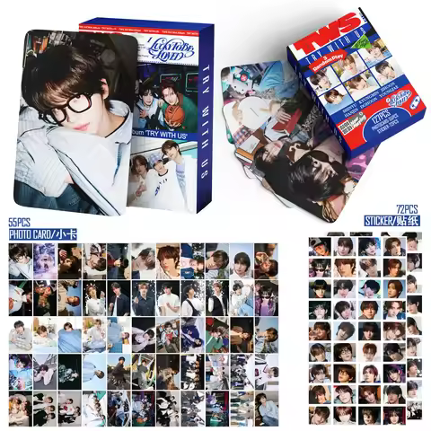 127pcs TWS TRY WITH US Lomo Cards & Stickers: Kim Dohoon Lucky to be Loved | Kpop Collectible