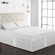 [Colaxi] Hotel Pleated Bed Skirt -15" Drop Wrinkle & Fade Resistant  Coverage