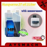 Minyak Husqvarna 2T/2 Stroke (1 Liter/ 4 Liter) untuk Enjin/Chainsaw/Mesin Rumput