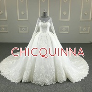 open pre order wedding dress gaun pengantin murah import long hand