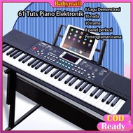 Keyboard piano elektronik digital 61 keys With Mic nya cocok bg pemula / keyboard piano organ