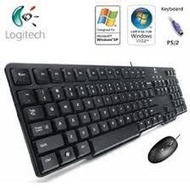 含稅現折請Q&amp;A中詢價Logitech羅技 MK100 2代有線鍵盤滑鼠組(鍵盤:PS2/滑鼠:USB)