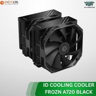 ID-COOLING FROZN A720 Black CPU Cooler | Dual Tower Heatsink | 7 Heat Pipes | Intel AMD