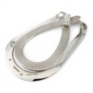 Excellent condition ▲HERMES Vintage 925 Belt Motif Bill Clip Money Clip Silver with Box Made in Fran