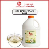 Pure Ami Cane Sugar Syrup - 6.8Kg Can - Professional Drink Mixing Solution for Shops