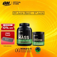 Optimum Nutrition Serious Mass Protein (6lbs) + Creatine (300g)