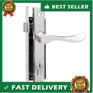 BIG STORE 5025 SN Grille Door Lock Mortise Lockset Handle Entrance Iron Door Gate Lock