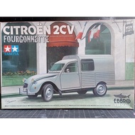 1: 24/Citroen - 2CV/Car Model Tamiya Citroen Van Truck, Brand New Unopened, Water Copy Snow White, E