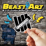 A76 UNDEFEATED / STICKER BEAST ART