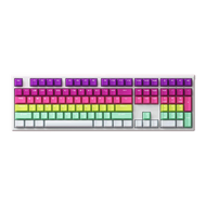 MONSGEEK KEYBOARD MG108B RAINBOW RGB 108 KEYS FULL SIZE - AKKO CREAM YELLOW PRO SW(LINEAR)(EN) (GMK-