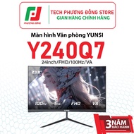 YUNSI Y240Q7 Office Curved Monitor 24inch FHD 100Hz VA | Genuine Genuine |
