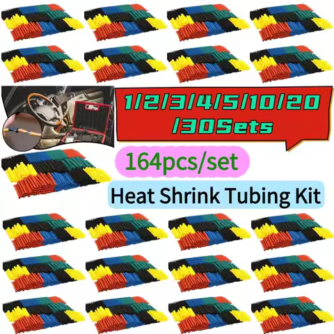 164-4920PCS Heat Shrink Tubing Kit 2:1 Shrinkable Wire Shrinking Wrap Wire Connect Cover Cable Repai