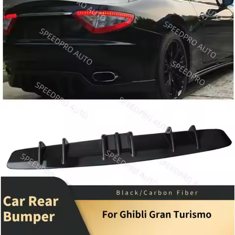 Car Rear Bumper Diffuser 33" For Ghibli Gran Turismo 7 Fins Lower Spoiler Lip Splitter Body Auto Acc