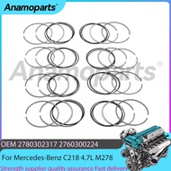 Engine part STD 92.9mm Piston ring set Fit 4.7 L V8 GAS For Mercedes-Benz C218 X218 W212 A207 C207 S